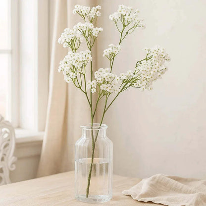 Branche de Gypsophile artificielle à fleurs blanches de 60 cm - G1