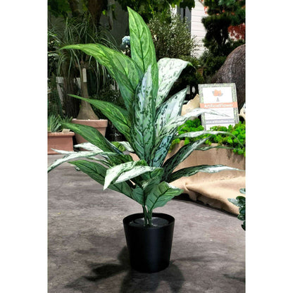 Cache pot de fleur céramique Stockholm - intérieur extérieur - Ø20,8 x H.20,5cm noir