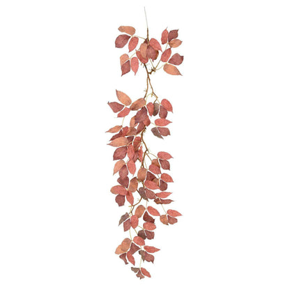 Chute artificielle de vigne vierge - décoration d'intérieur - H.115cm rouge automne U1