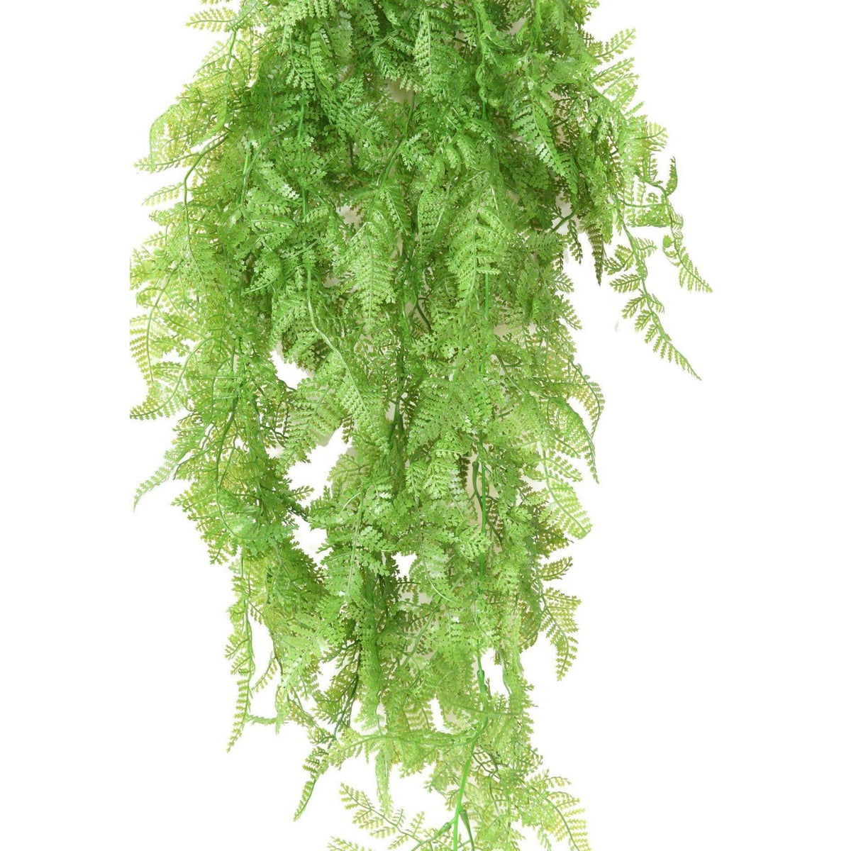 Chute artificielle Fougère en piquet - plante d'intérieur - H.70cm vert - F1