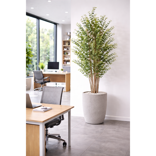 Arbre artificiel Eucalyptus artificiel mini buisson – H.180 cm – Vert