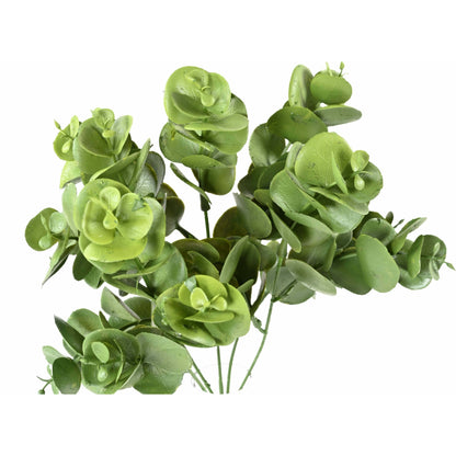 Plante artificielle Eucalyptus en piquet - décoration d'intérieur - H. 30 cm- Vert - E1