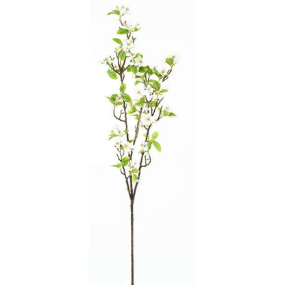 Feuillage artificiel branche Pommier XL - décoration pour intérieur - H.125cm blanc - K3
