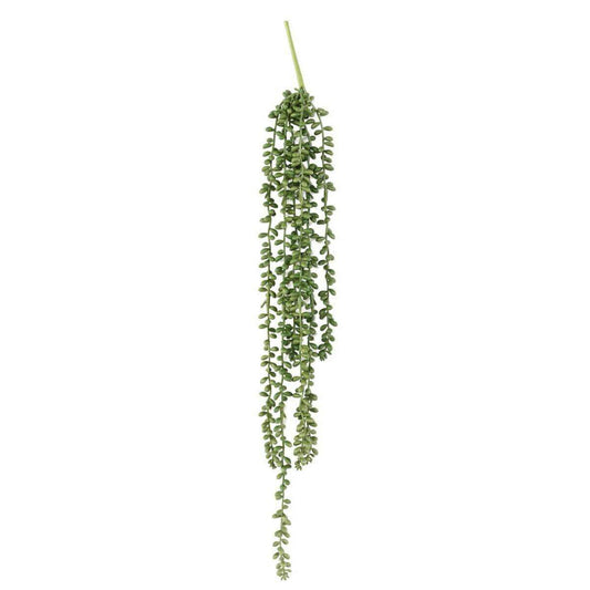Feuillage artificiel chute de Crassula collier de perle - plante d'intérieur - H.60cm - D4
