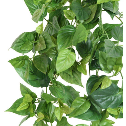 Feuillage artificiel chute de Pothos en piquet - plante d'intérieur - H.75cm vert - K4
