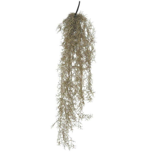 Feuillage artificiel chute de Tillandsia - mousse espagnole - H.95cm marron - U1