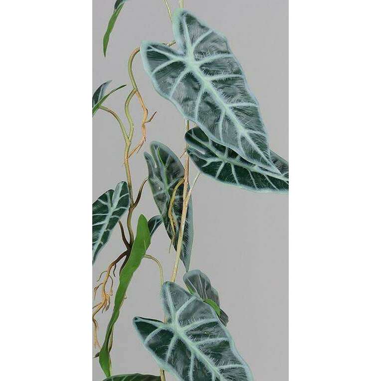 Feuillage artificiel Guirlande Alocasia - plante verte d'intérieur - H.115cm - P2