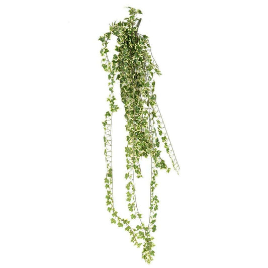 Feuillage artificiel Lierre en piquet *801 - Tergal UV extérieur - H.130cm vert blanc-J5