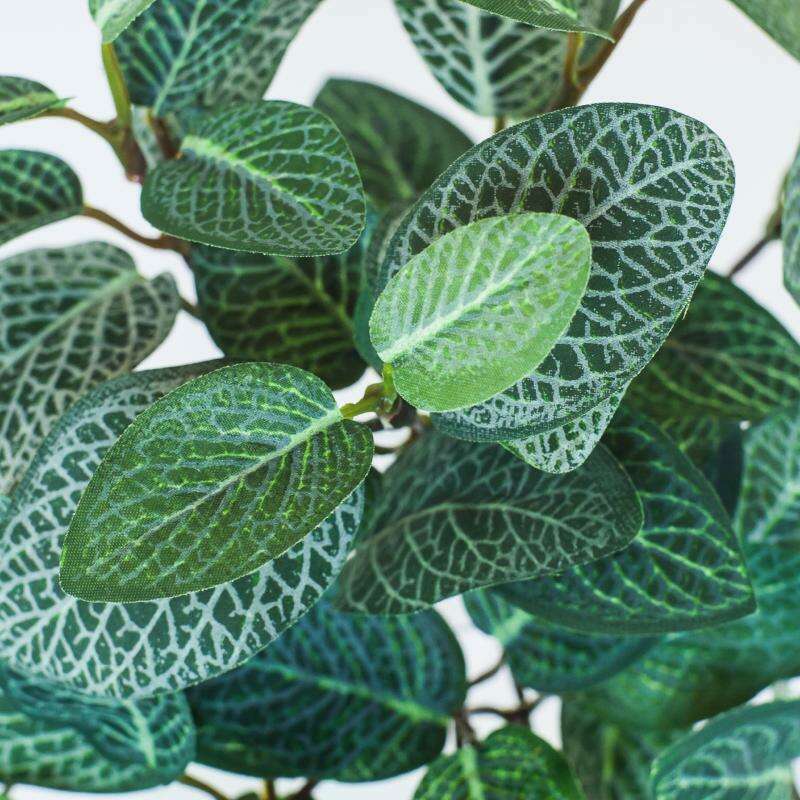 Feuillage artificiel piquet Fittonia mini intérieur 29cm vert S1
