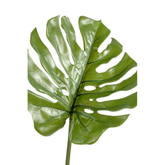 Feuille artificielle de Philodendron - décoration d'intérieur - H.75cm vert - L4
