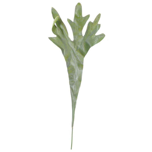 Feuille artificielle Platycerium - fougère corne d'élan - H.68cm vert - L3