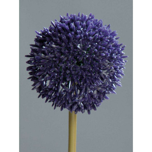 Fleur artificielle Allium ail d'ornement - composition bouquet - H.67cm lavande Z3