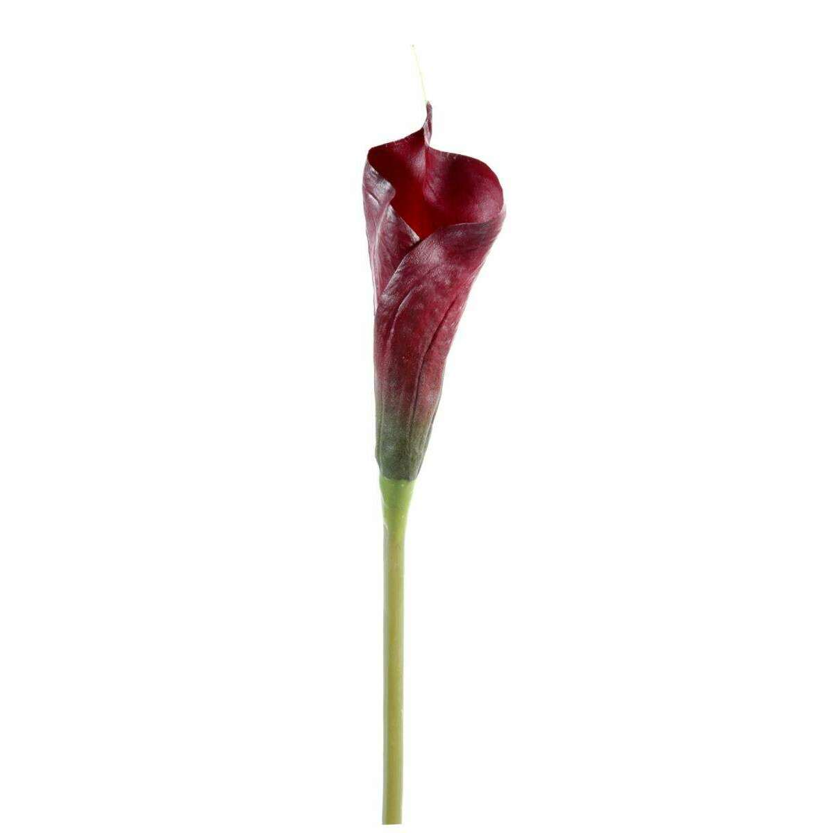 Fleur artificielle Calla Arome haute qualité - composition bouquet - H.80 cm rouge brun D4