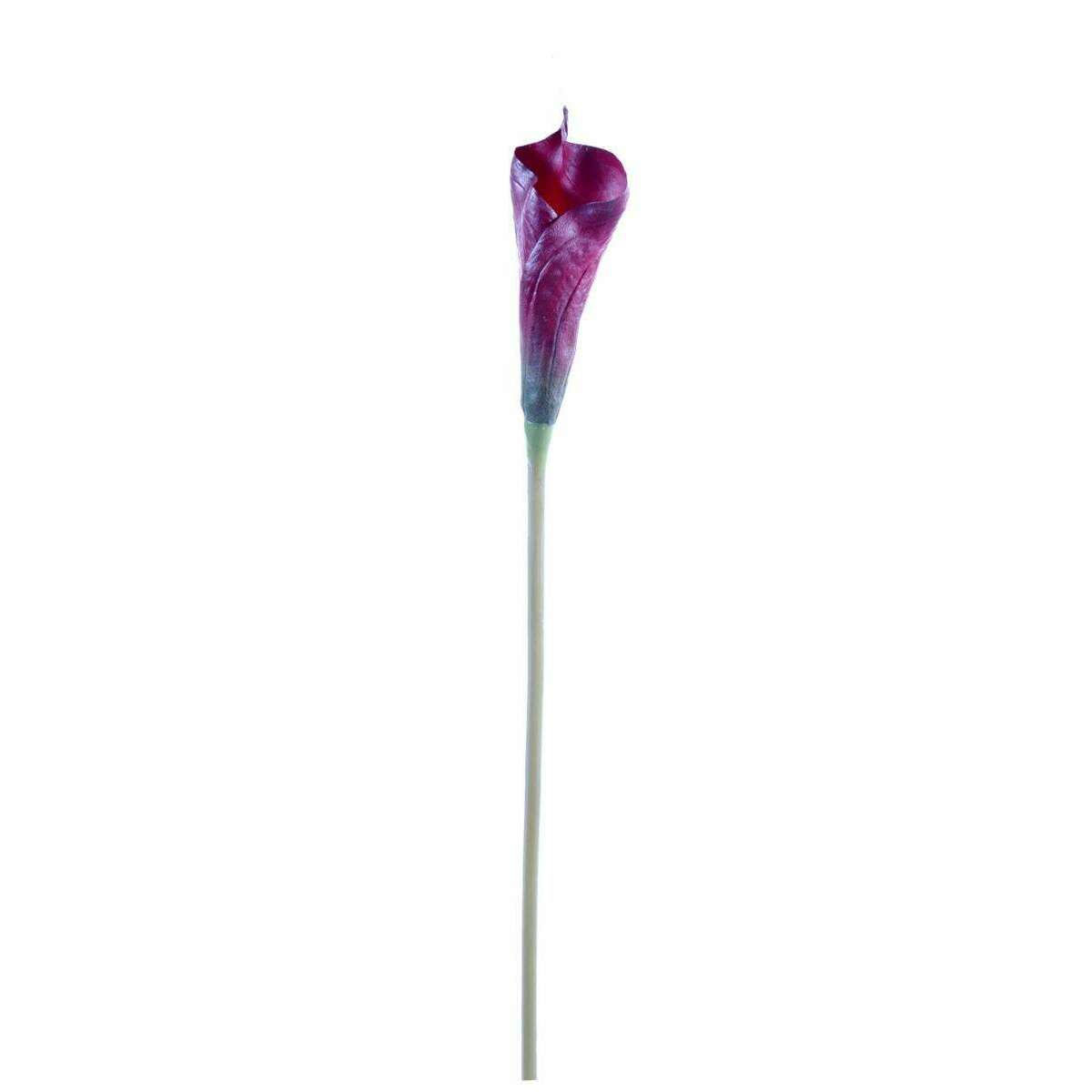 Fleur artificielle Calla Arome haute qualité - composition bouquet - H.80 cm rouge brun D4
