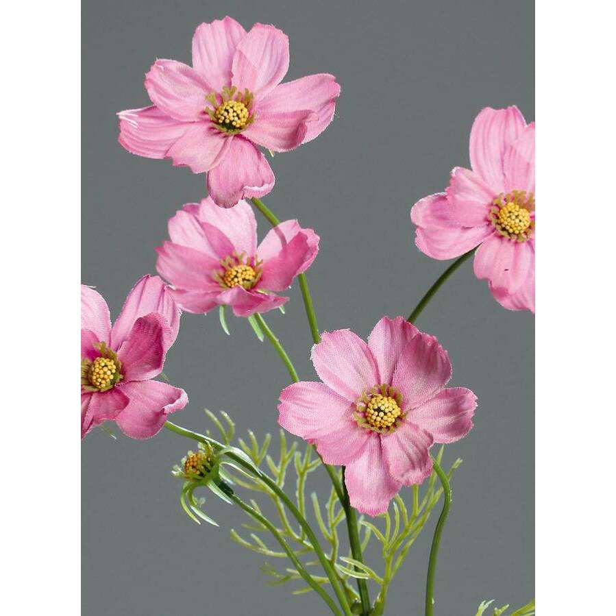 Fleur artificielle Cosmos - composition création florale - H.67cm rose-P3