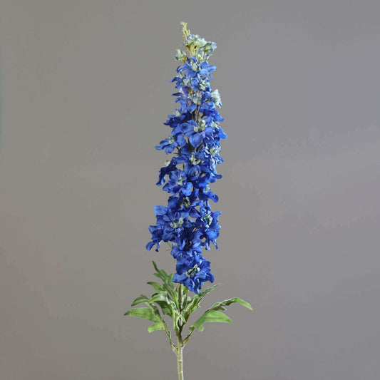 Fleur artificielle Delphinium - création de bouquet - H.107cm bleu - D4
