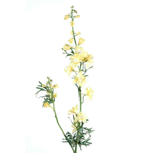 Fleur artificielle Delphinium - création de bouquet - H.70 cm jaune F1