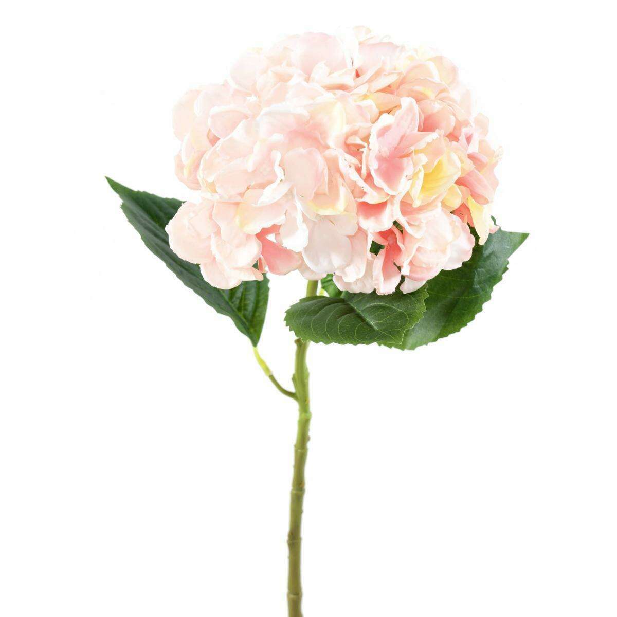 Fleur artificielle Hortensia - création bouquet fleur coupée - H.55cm rose H2