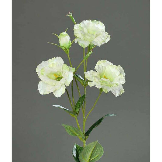 Fleur artificielle Lisianthus - création de bouquet - H.83cm crème - P3