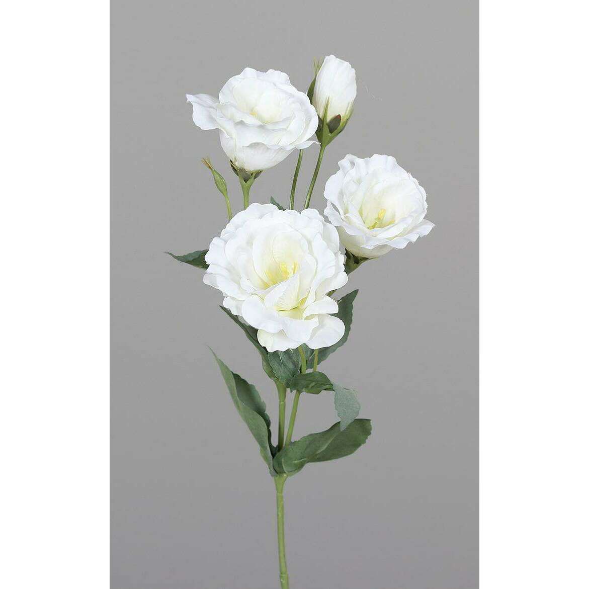 Fleur artificielle Lisianthus Eustoma - création de bouquet - H.50cm crème p4