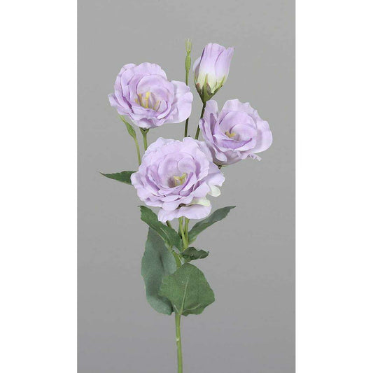 Fleur artificielle Lisianthus Eustoma - création de bouquet - H.50cm parme p4