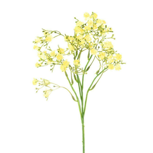 Fleur artificielle Myosotis - composition bouquet - H.50cm jaune - K2
