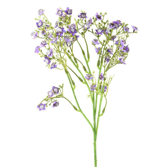Fleur artificielle Myosotis - composition bouquet - H.50cm violet K2