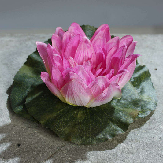 Fleur artificielle Nénuphar Lotus - décoration d'intérieur - Ø.12cm lilas R1