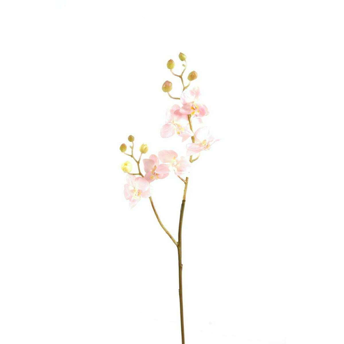Fleur artificielle Orchidée Phalaenopsis 7 fleurs - Fresh Touch - H.70 cm rose K3