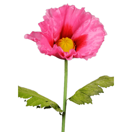 Fleur artificielle XXL pavot géant - décoration d'intérieur - H.135cm rose ETG MEZZA