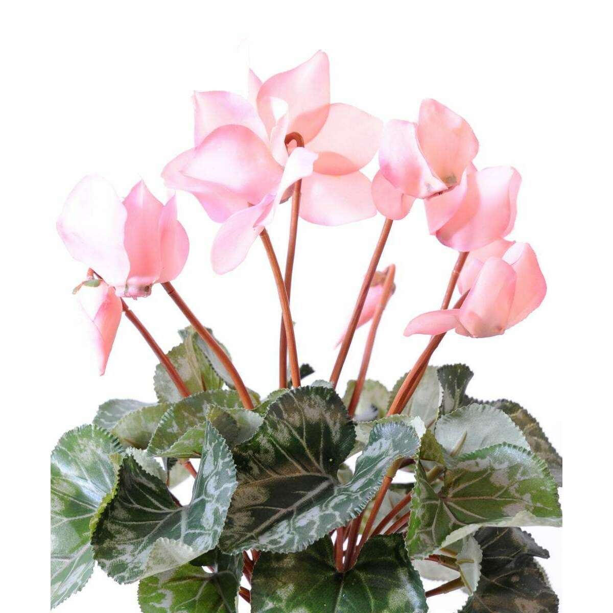 Fleurs artificielles Cyclamen - plante en piquet pour intérieur - H.32cm rose D3