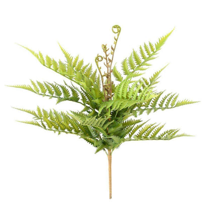 Fougère artificielle en piquet 12 branches - plante extérieur - H.50cm vert - F5