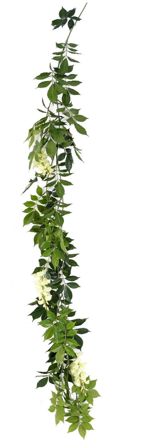 Guirlande de Glycine artificielle crème 180 cm – Une cascade florale pleine de douceur - PALDEPOT