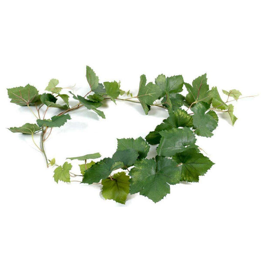 Guirlande artificielle de vigne 34 feuilles - décoration d'intérieur - H.118cm vert - N3