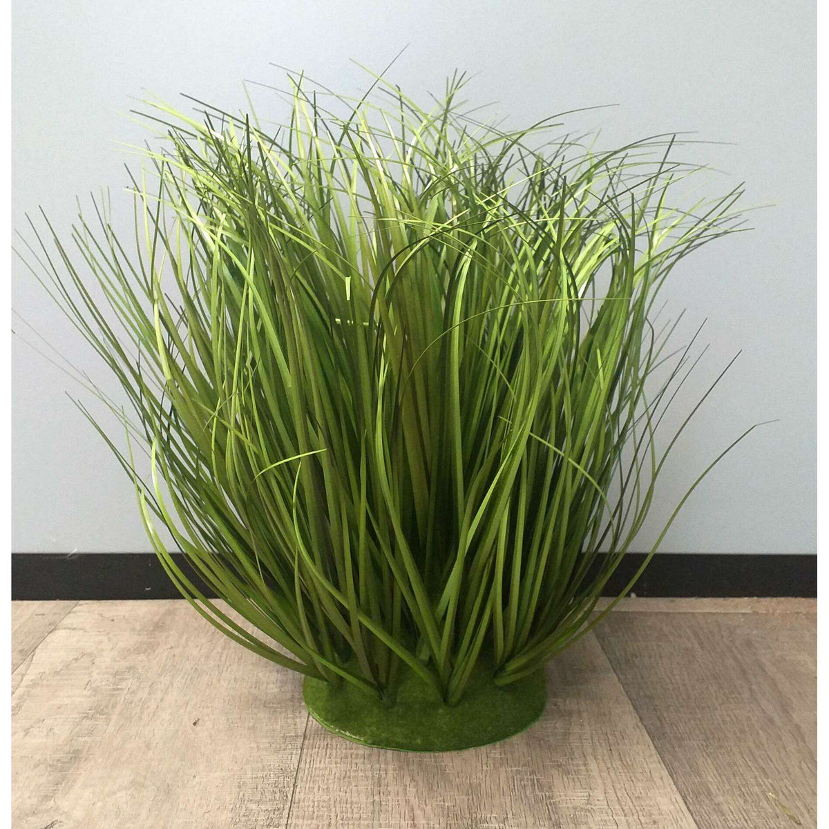 Herbe artificielle socle mousse - plante graminée touffe - H.40cm vert Z1