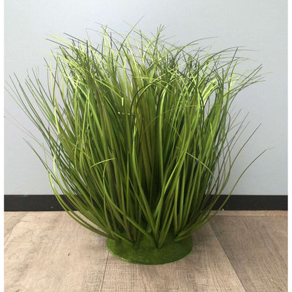 Herbe artificielle socle mousse - plante graminée touffe - H.40cm vert Z1