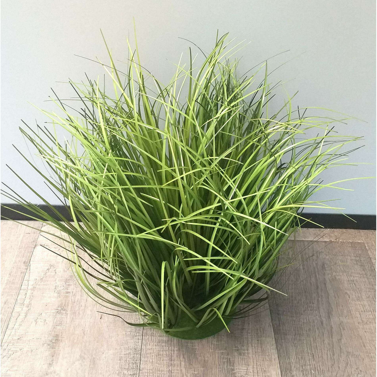 Herbe artificielle socle mousse - plante graminée touffe - H.40cm vert Z1