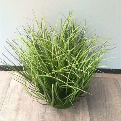 Herbe artificielle socle mousse - plante graminée touffe - H.40cm vert Z1