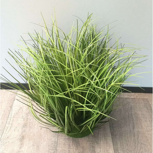 Herbe artificielle socle mousse - plante graminée touffe - H.40cm vert Z1