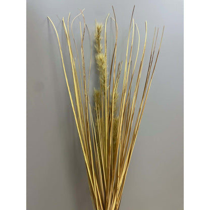 Plante artificielle Herbe sèche en piquet - intérieur - H.64cm marron jaune - P2