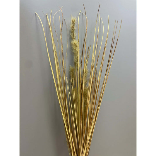 Plante artificielle Herbe sèche en piquet - intérieur - H.64cm marron jaune - P2