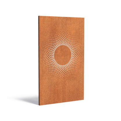 Panneau Acier Corten décors Abstrait 2.1 - jardin terrasse - H.180x110cm rouille