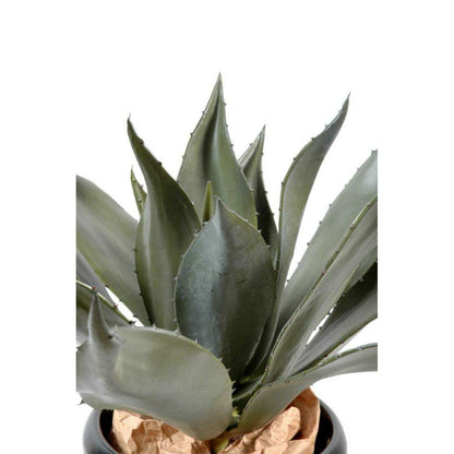 Plante artificielle Agave géante - succulente pour intérieur - H.75cm vert