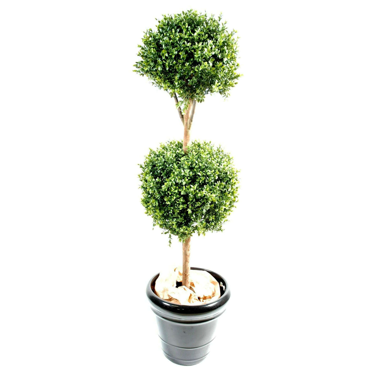 Plante artificielle Buis double boule - intérieur extérieur - H.170 cm vert