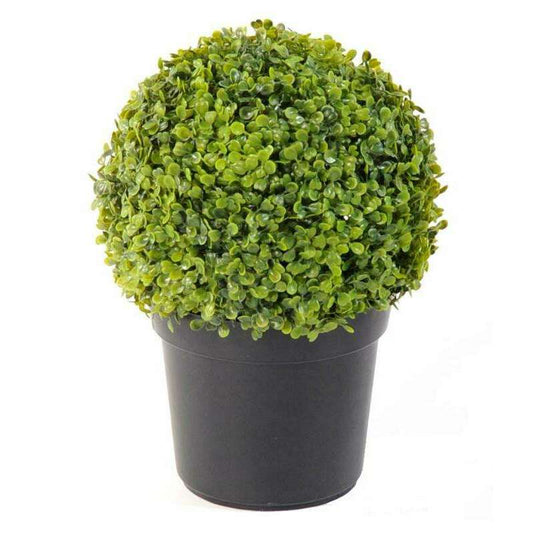 Plante artificielle Buis en pot - intérieur extérieur -H.38 cm vert ETG MEZZA