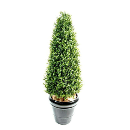 Plante artificielle Buis Topiaire pyramide - intérieur extérieur - H.180cm vert
