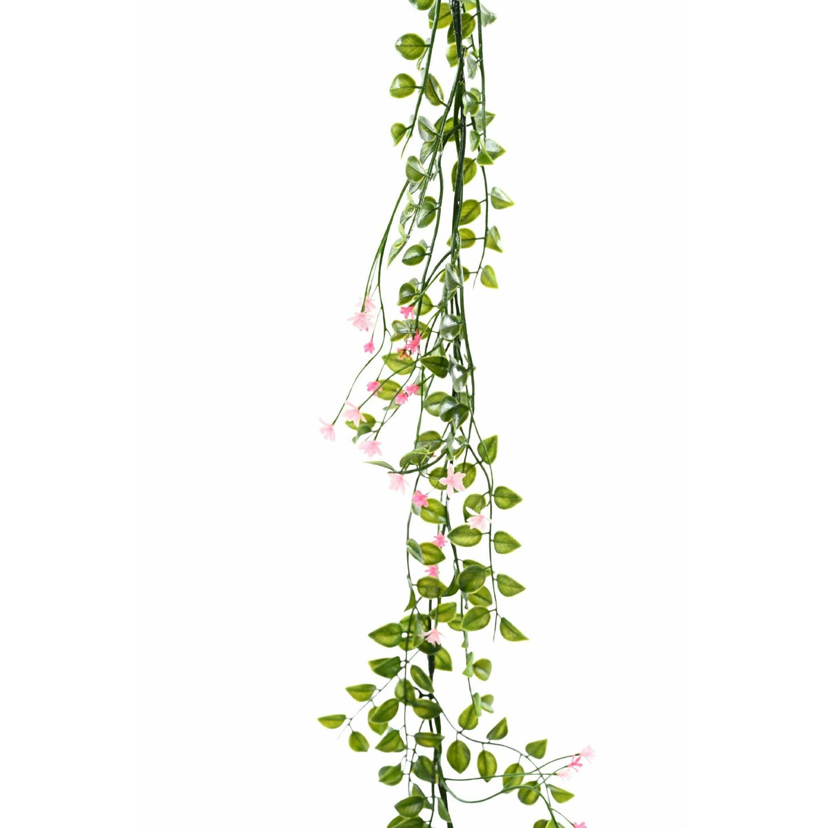 Guirlande de Pois fleuri artificiel de 190 cm - rose - Spécial extérieur