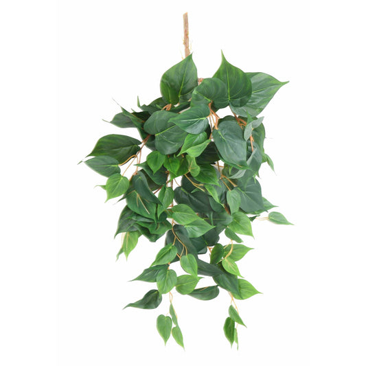 Feuillage artificiel chute de Pothos en piquet - décoration intérieur - H.65cm vert - K4