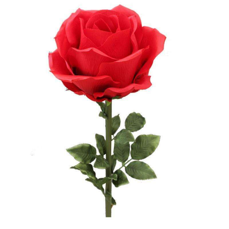 Rose artificielle géante XL - décoration d'intérieur - H.125cm Ø.40cm rouge S3R