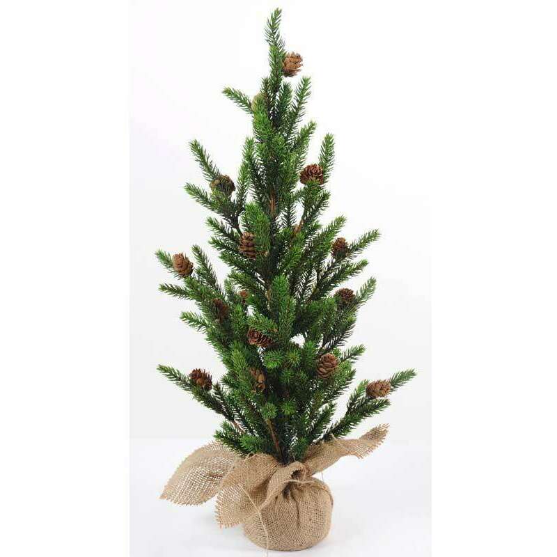 Sapin de noël arbuste artificiel Angel - plante synthétique intérieur - H. 60cm chariot noel